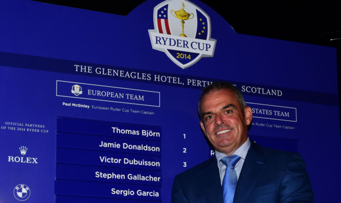 Stephen Gallacher's name on the list of those who will try to win the Ryder Cup for captain Paul McGinley.