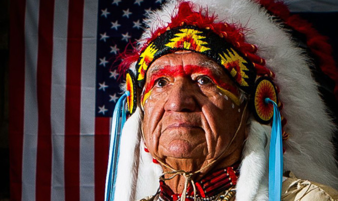 Willie LeClair, of the Eastern Shoshone Tribe, is one of those in Perthshire this weekend.