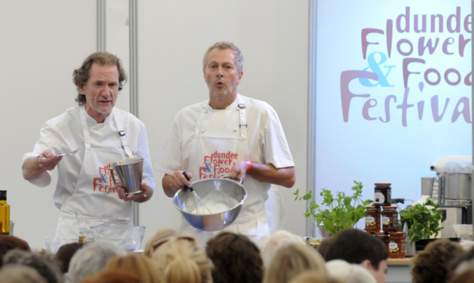 Chefs Paul Rankin and Nick Nairn proved an entertaining double act.