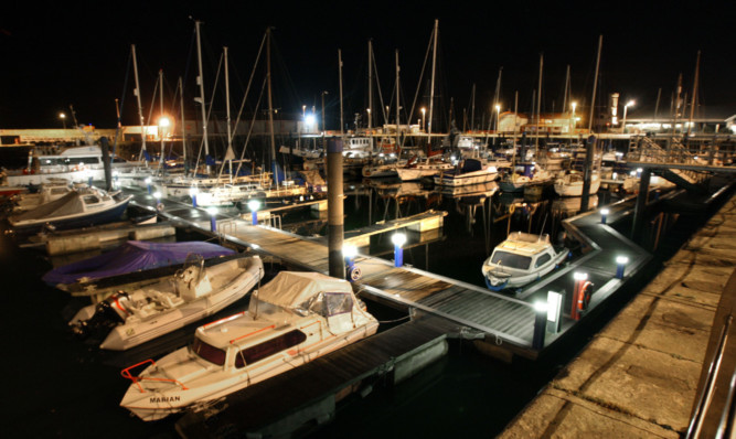 Spaces are always hard to find at Arbroath marina.