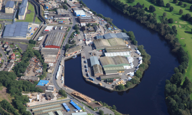 Perth Harbour is being marketed by Perth and KInross Council.