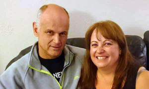 Paula Smith and Jim Morrison have stepped forward as the first couple to leave a love lock on the Forth Road Bridge.