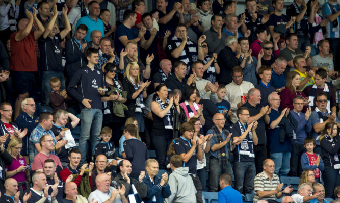 Dundee fans have shown great support for the team's efforts.