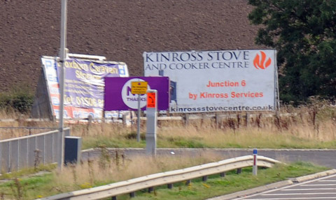 Fife Council said no thanks to the adverts but political signs are exempt from planning permission.