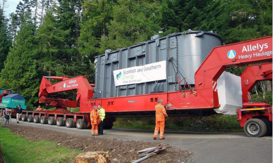 The transformers for the Beauly to Denny power line will make their way through Perth and Kinross.