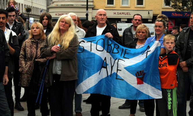 Some of those at the Yes gathering.