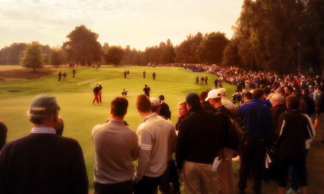Big crowds at the Junior Ryder Cup on Monday.