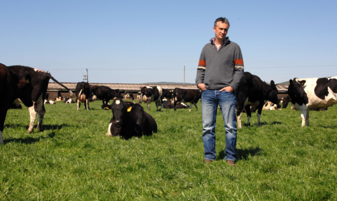 Rory Christie of Dourie Farm is putting his faith in milk solids production, and believes growth in that market should not be feared.