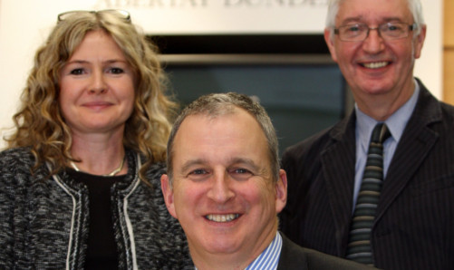 Dr Nia White, Professor Nigel Seaton and Professor David Bremner.