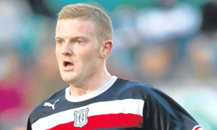 Brian Easton in action for Dundee.