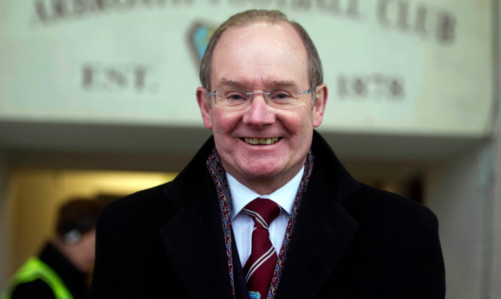 Arbroath chairman John Christison.