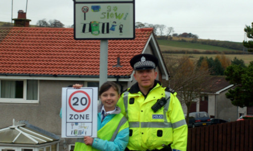 PC King is pictured with Olivia.