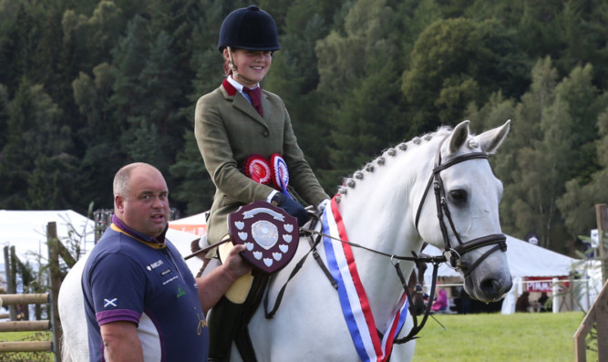 Working Hunter Pony champions Sophie Lamont and Killags Sweet Cloud