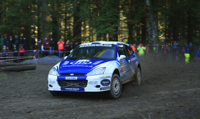Euan Thorburn and co-driver Paul Beaton on their way to victory.
