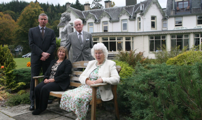 Alistair and John McMenemie and wives Diane and Mary.