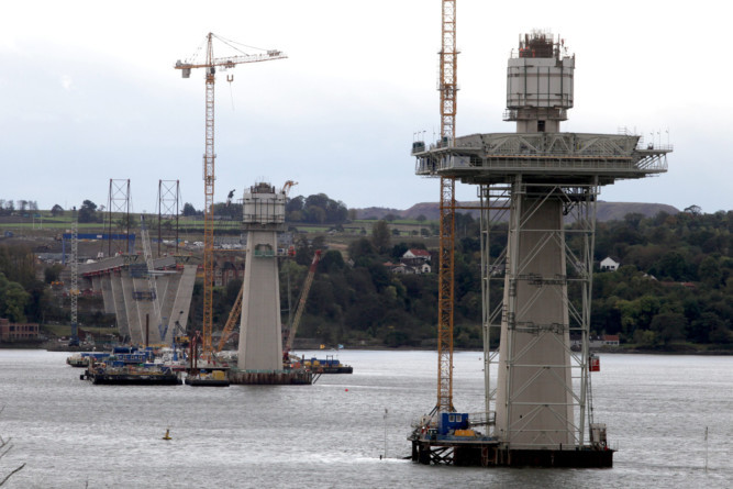 The budget to build the Queensferry Crossing has come in under budget. Cash to build the bridge and connecting roads was set at between £1.4 billion and £1.45 billion in September 2013 but has now been cut to between £1.35 billion and £1.4 billion.