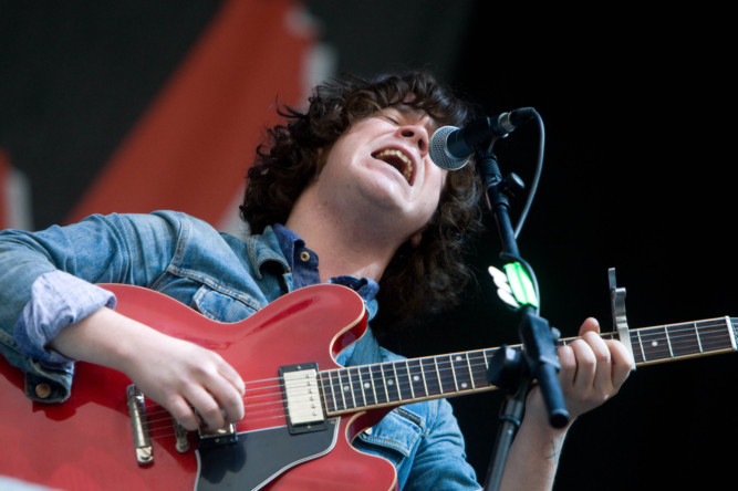 View front man Kyle Falconer.