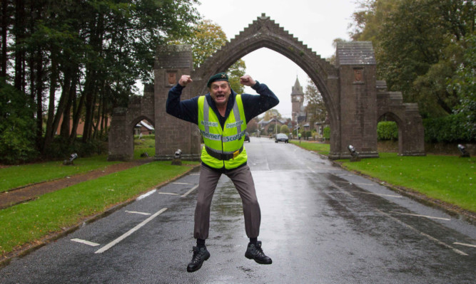 Bobby Campbell back to familiar territory in the shadow of the Edzell arch.