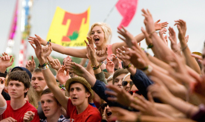 Music fans at T in the Park.