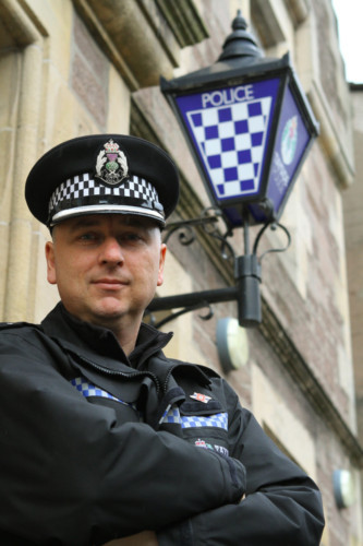 Pictured at Crieff Police Station, is Community Inspector Iain Ward.