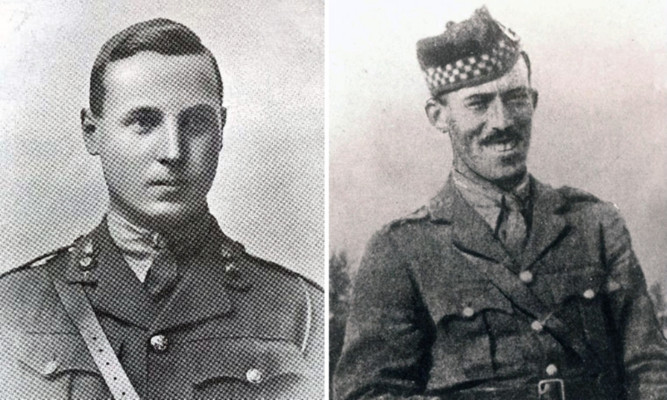 Lt John Manson Craig, left, and Lt William Bissett.