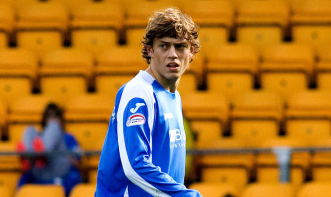 Murray Davidson in action for St Johnstone.