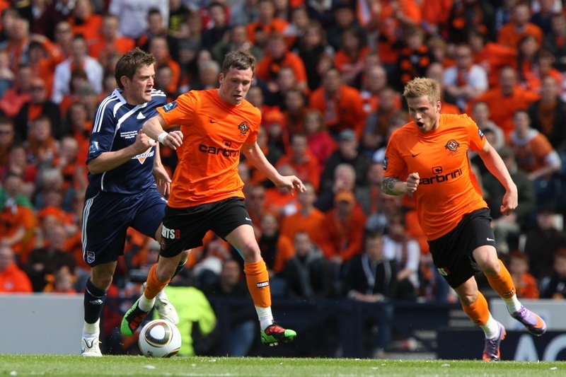 Kris Miller, Courier, 15/05/10, Sport.
Acvtive Nation Scottish Cup Final, Hampden Park. Dundee United V Ross County.

Action from the first half.