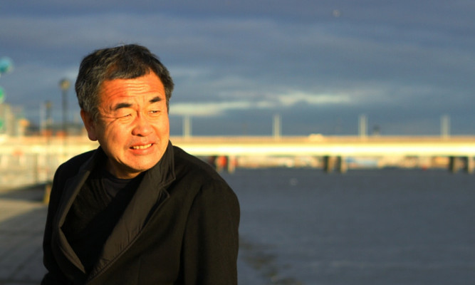 V&A museum architect Kengo Kuma on a recent visit to Dundee.