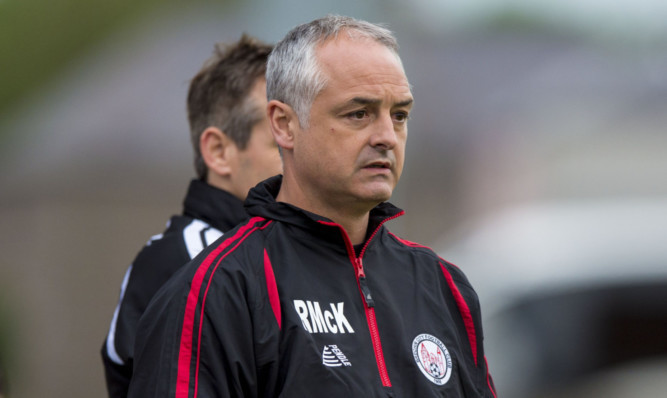 Brechin City manager Ray McKinnon.