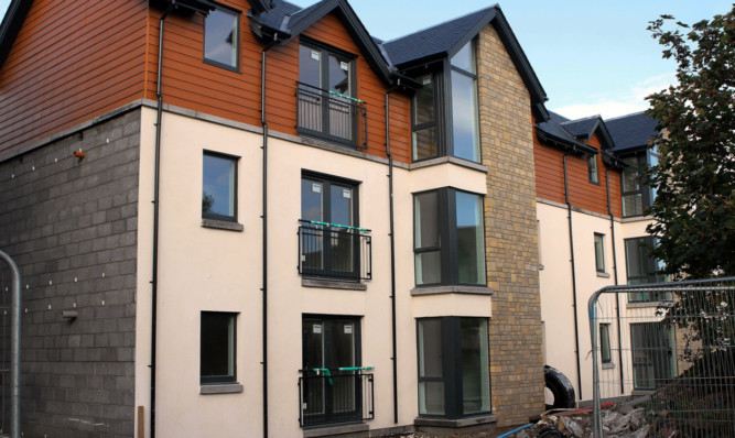 The new flats at Sandy Loan.