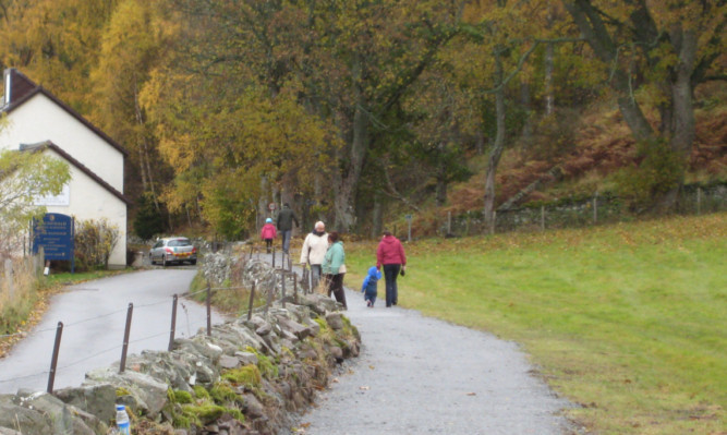 The recently improved Meall Dubh path in Kinloch Rannoch.