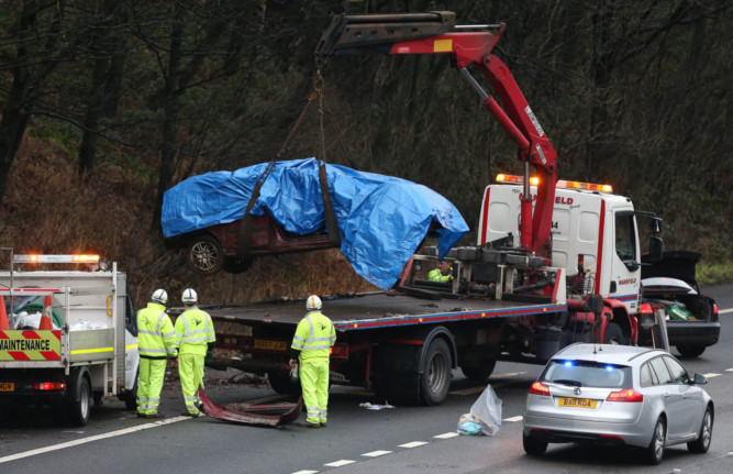 The scene of the accident.