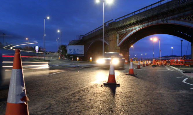 Riverside Approach and Riverside Drive where the end of roadworks is in sight for drivers.