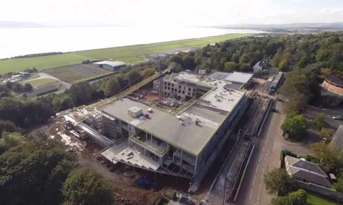 Stunning aerial images of the new Harris Academy as it is taking shape.