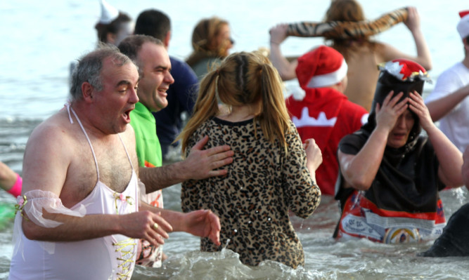 The face says it all at the Leven Dook.