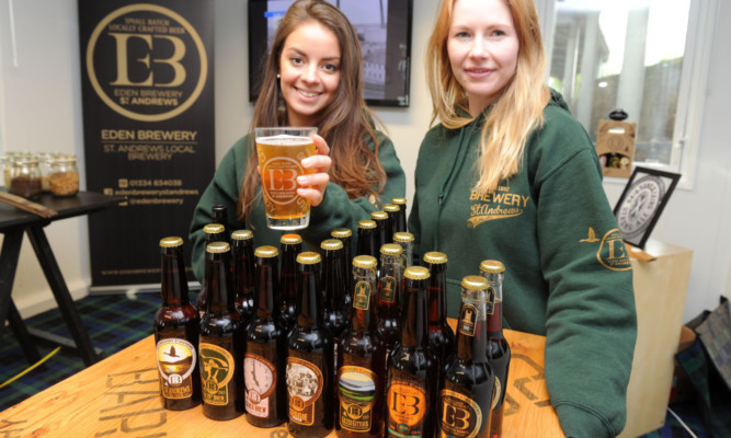Nicole Smith and  Siobhan Mcleod at Eden Brewery. The Fife firm is part of a trade delegation to North America.