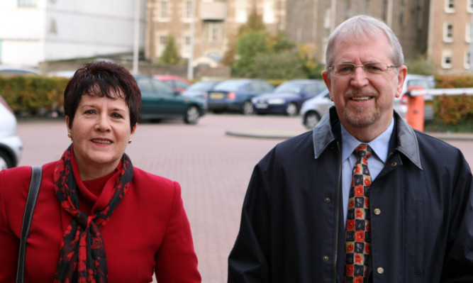 Linda and Vic Ross. Mr Ross has accused the council of wasting taxpayers money.