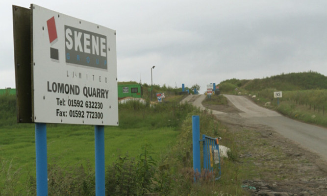 The Lomond Quarry near Leslie.