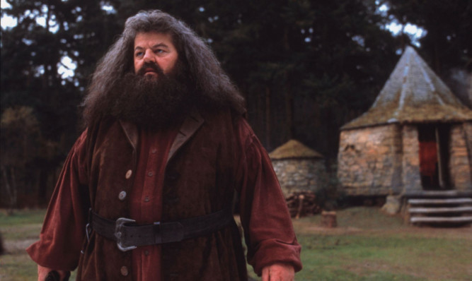 Robbie Coltrane as Hagrid.