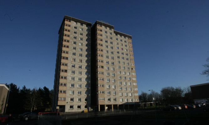 The Burnside Court flats in Lochee.