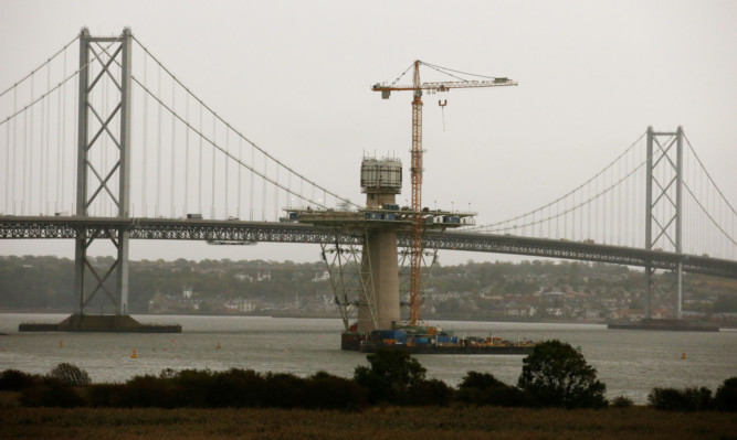 The accident closed the northbound lane of the Forth Road Bridge.