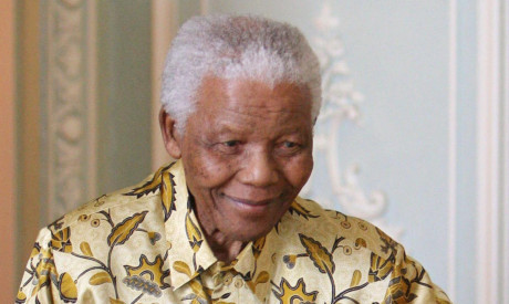 Mr Mandela on a visit to Britain in 2008.