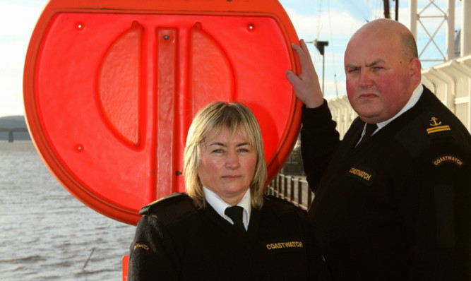 Lynn Bell and Gareth Norman of Coastwatch Scotland are concerned at the number of lifebelts that go missing from along the Riverside.