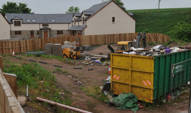 The site of the former garage in Kingoldrum.