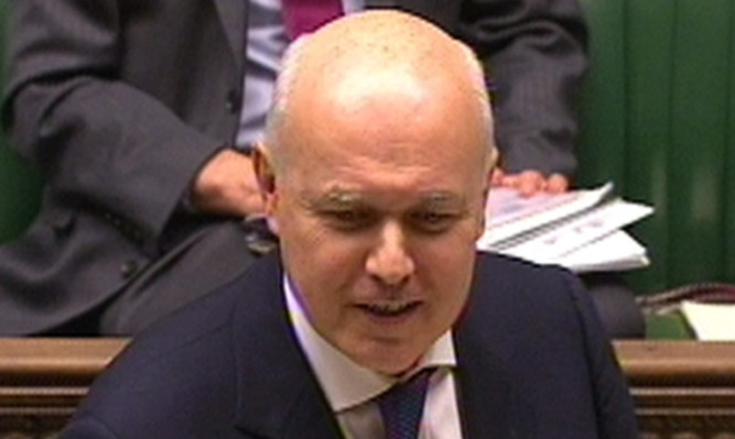 Mr Duncan Smith during the debate.