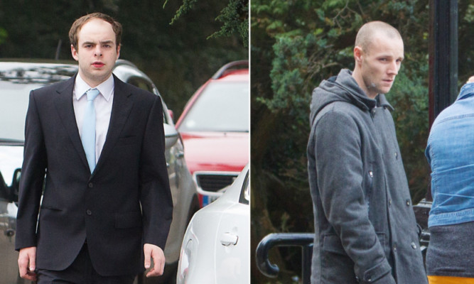 Jamie Sim (left) Ryan Brander have both been jailed for assault.