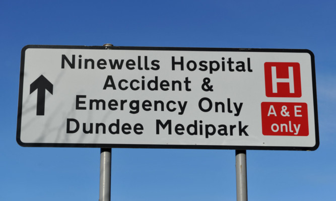 A naked man was spotted near Ninewells Hospital.