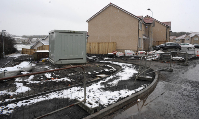 A Lomond Homes housing site in Lochgelly.