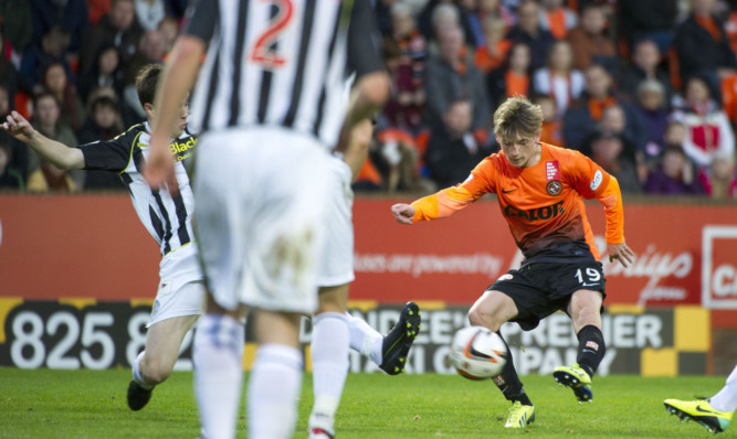 12 months ago Ryan Gauld was scoring United's third against St Mirren.