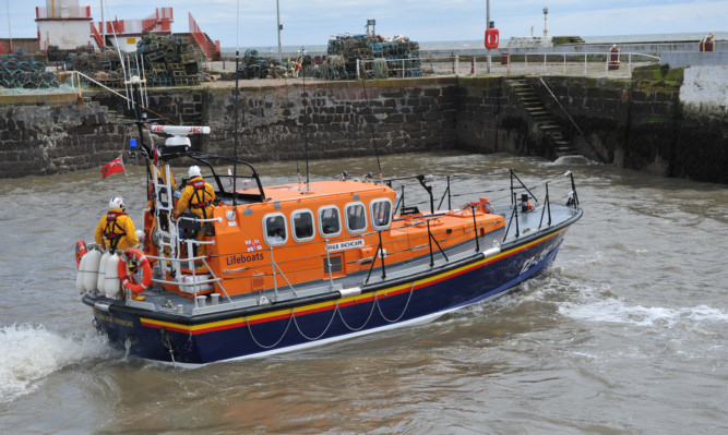 A lifeboat from Arbroath. Image: Kim Cessford/DC Thomson.